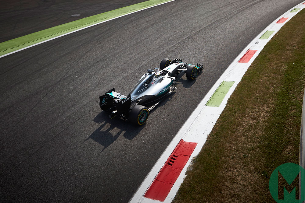 Lewis Hamilton in the 2016 Mercedes W07