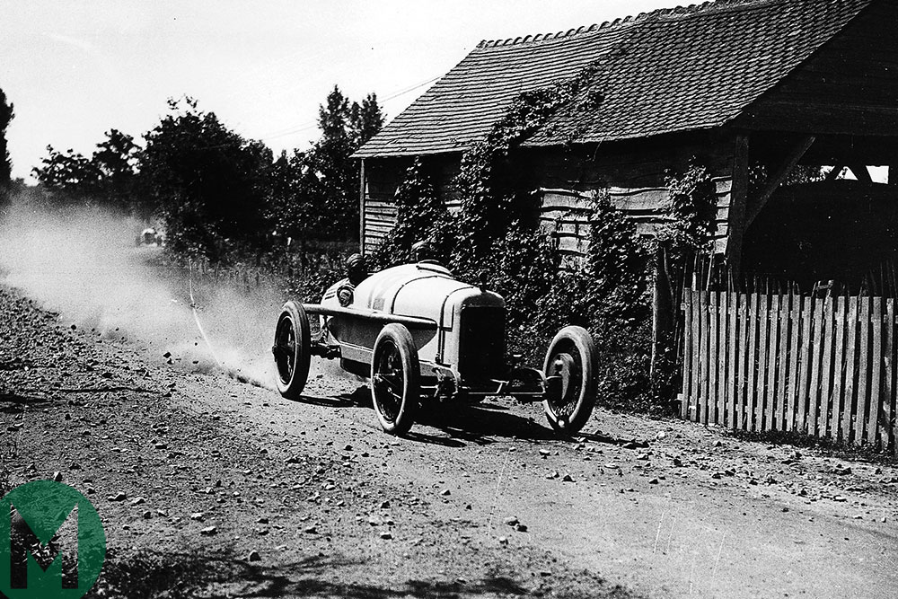 In 1921 San Francisco-born Jimmy Murphy won the French Grand Prix at rock-strewn Le Mans for Duesenberg, the first GP held for the 3-litre ‘International Formula’ regulations