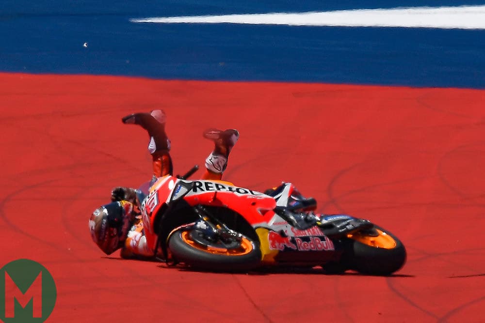 Marquez crash MotoGP 2019 COTA