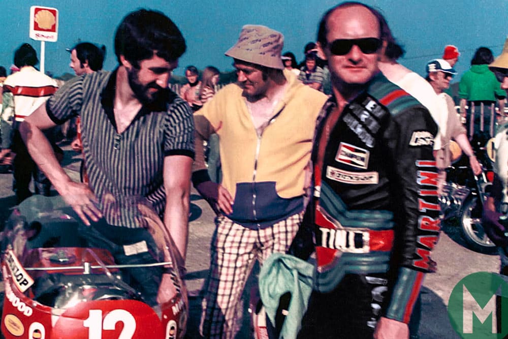 Mike Hailwood and his Ducati, in the 1978 Isle of Man TT