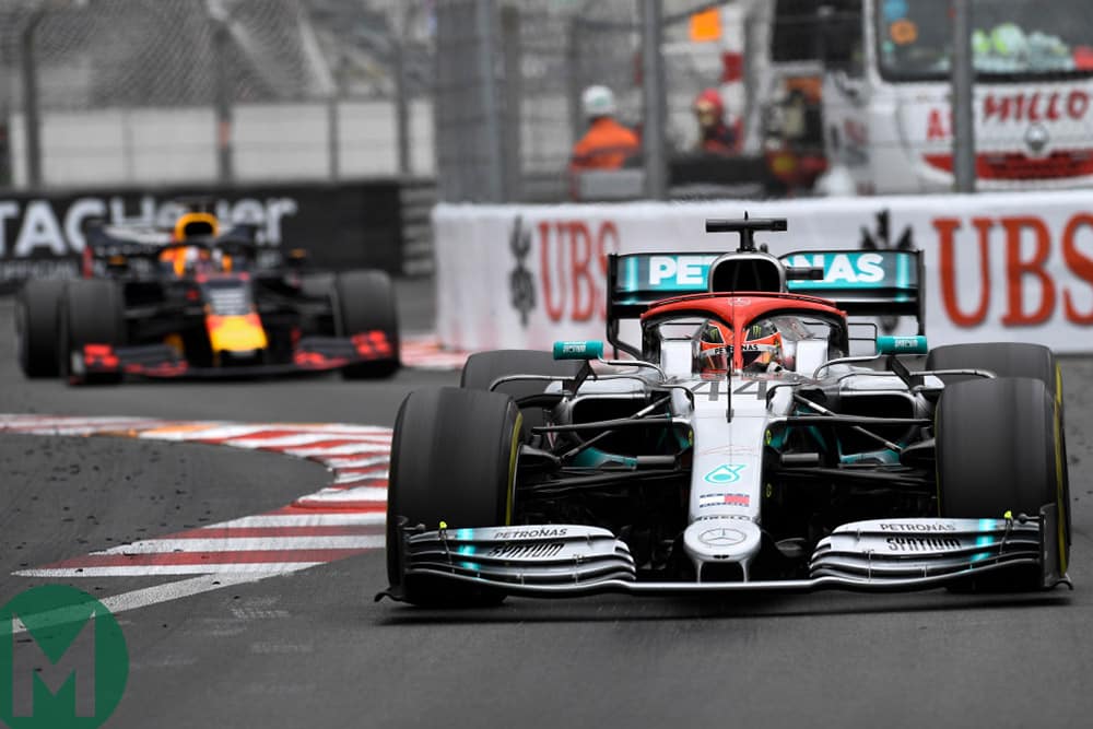 Hamilton tyre graining at the 2019 Monaco Grand Prix
