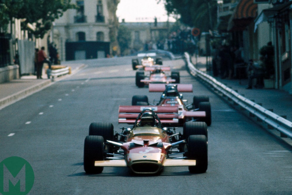 Jochen Rindt leads 1970 Monaco Grand PRix