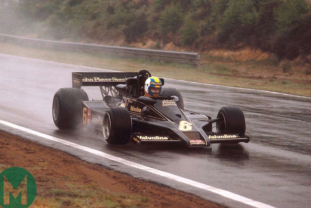 Gunnar Nilsson at the 1977 Belgian Grand Prix