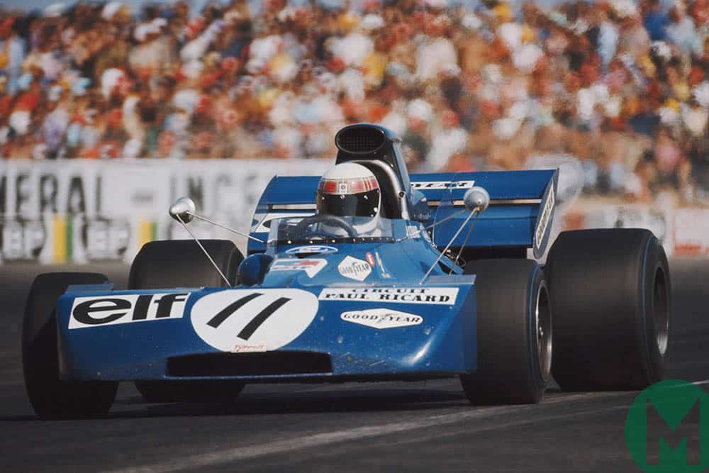 Jackie Stewart at the first French Grand Prix to be held at Paul Ricard in 1971