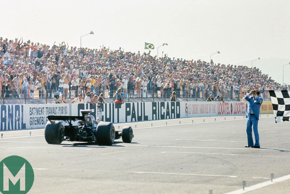 Ronnie Peterson wins the 1973 French Grand Prix