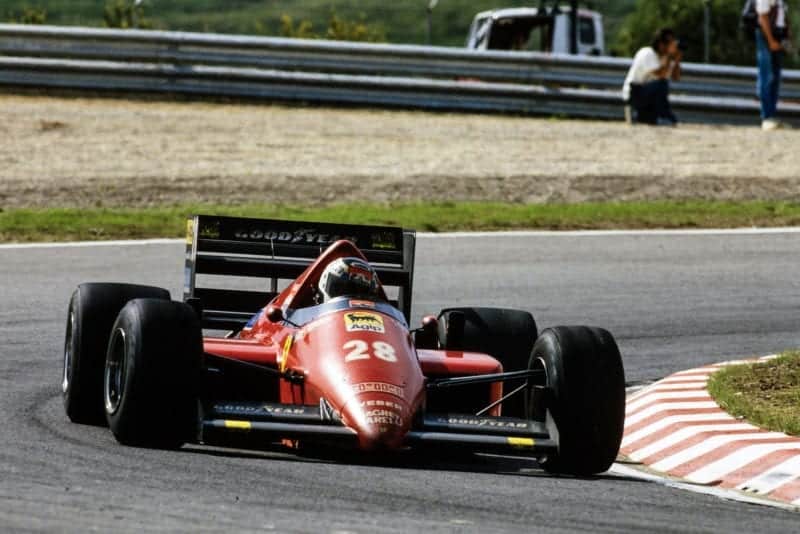 Stefan Johansson in the 1986 Portuguese Grand Prix