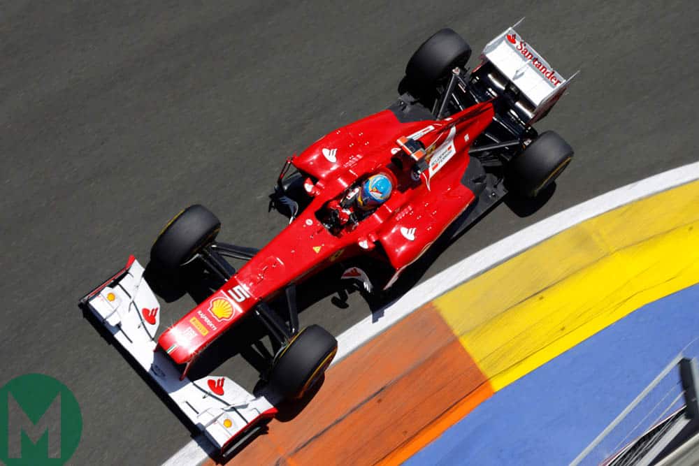 Alonso Ferrari 2012 European Grand Prix at Valencia