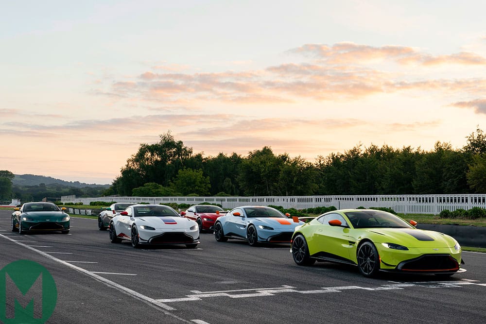 Each of the six liveries are designed to pay tribute to a famous racing Aston Martin