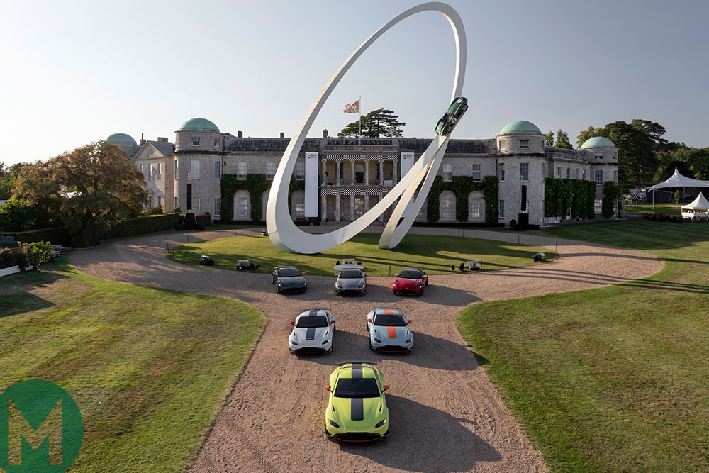 The six new designs are on display at the 2019 Goodwood Festival of Speed, under the Aston Martin-themed central feature