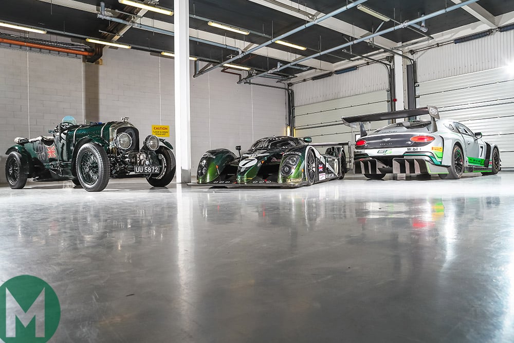 Three eras of racing Bentleys