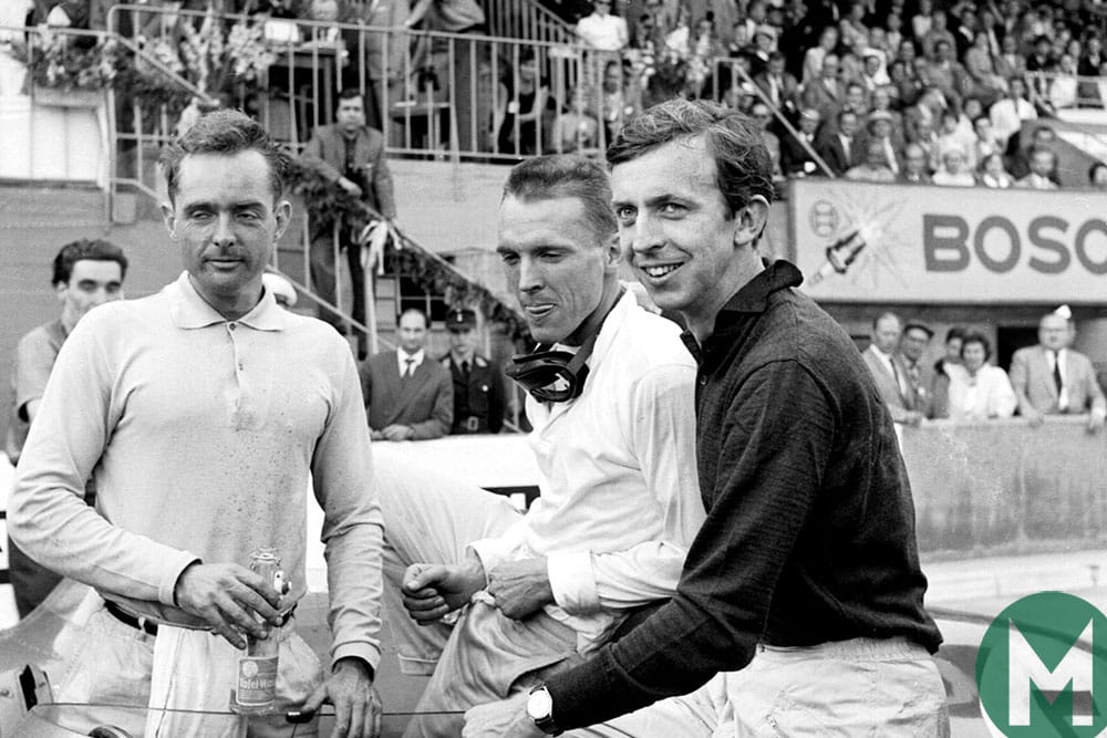 The Ferrari trio of Brooks, Gurney and Hill reflect on the race