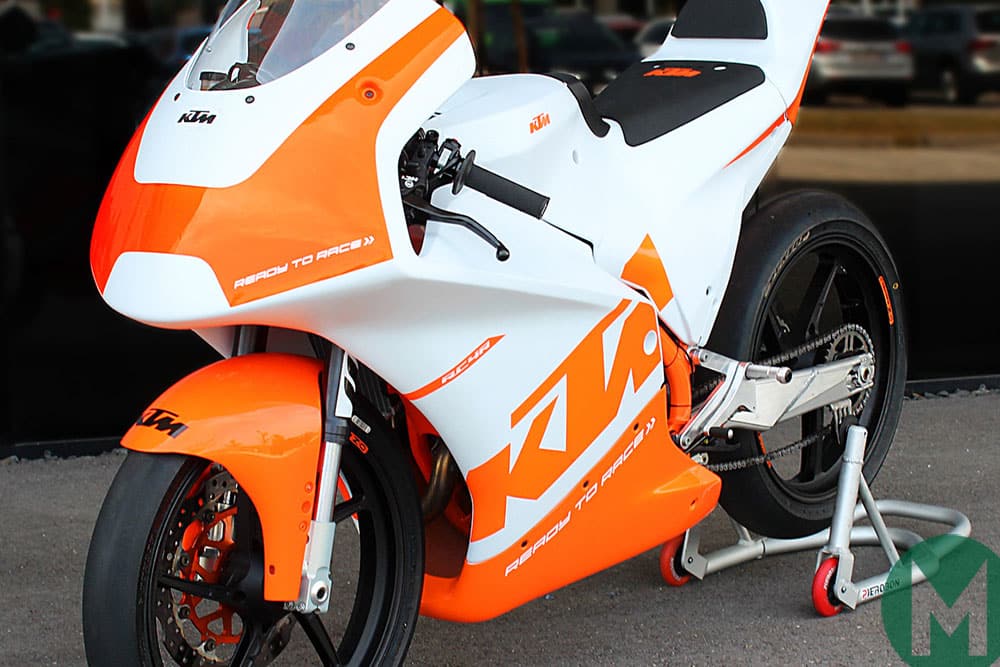 KTM's new RC4R for the new road-to-MotoGP series, the Northern Talent Cup