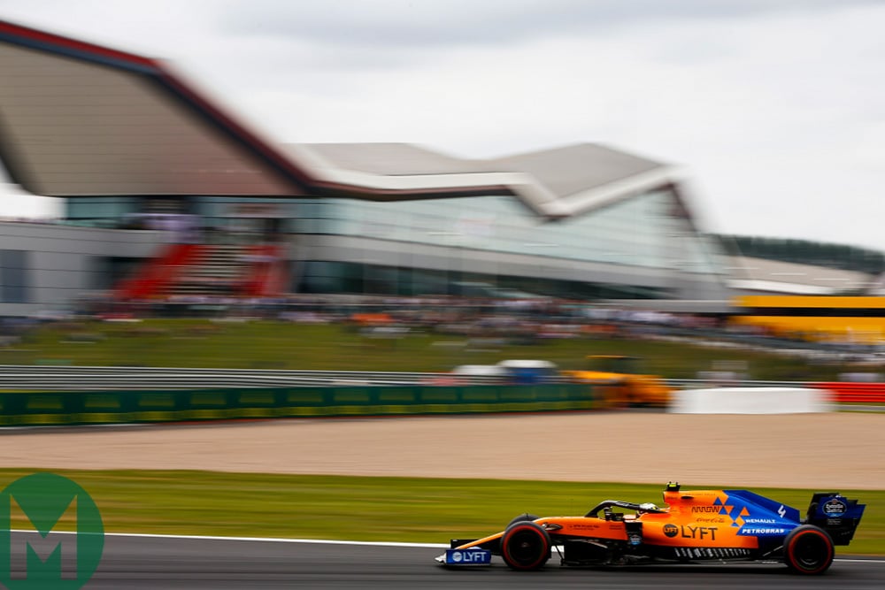 Lando Norris qualifying at the 2019 British Grand Prix