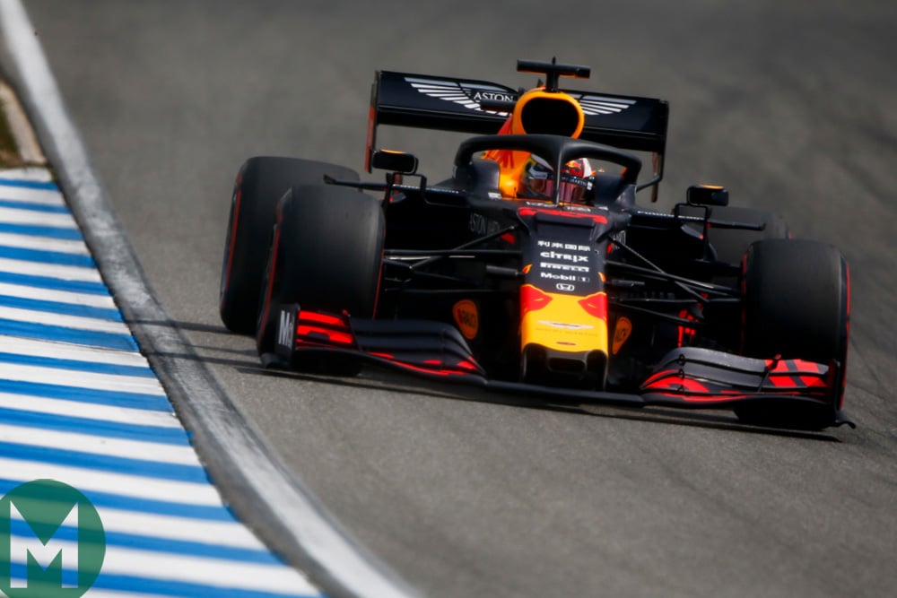 Max Verstappen in qualifying for the 2019 German Grand Prix
