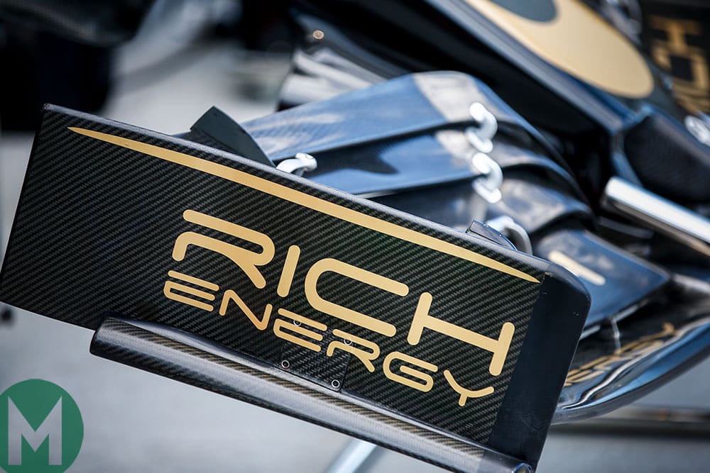 Haas F1 team title sponsor Rich Energy