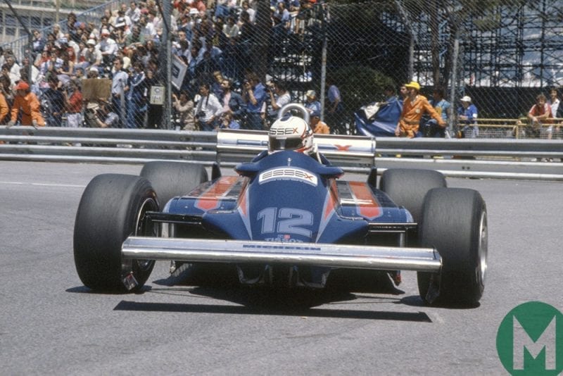 Nigel Mansell in his Lotus 87 at Monaco in 1981