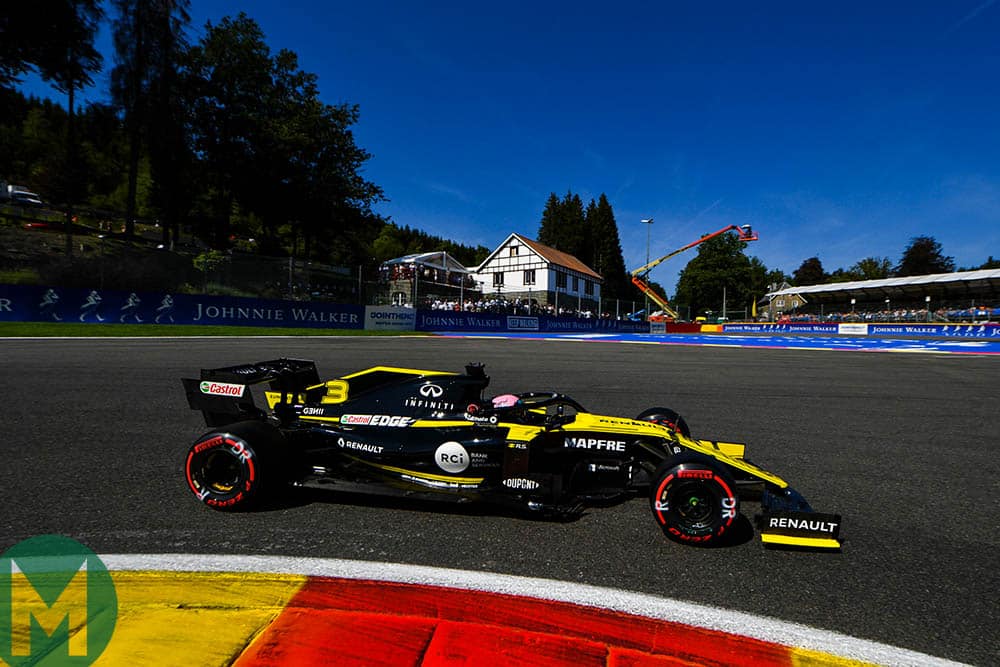 Daniel Ricciardo at La Source during the 2019 Belgian Grand Prix weekend