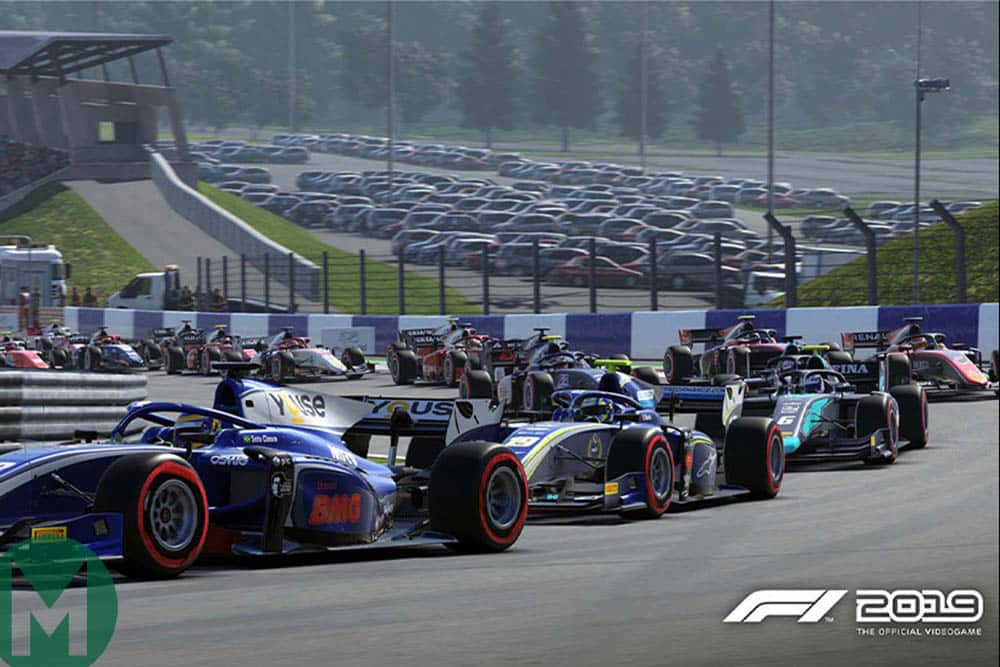 F2 cars in F1 2019 game