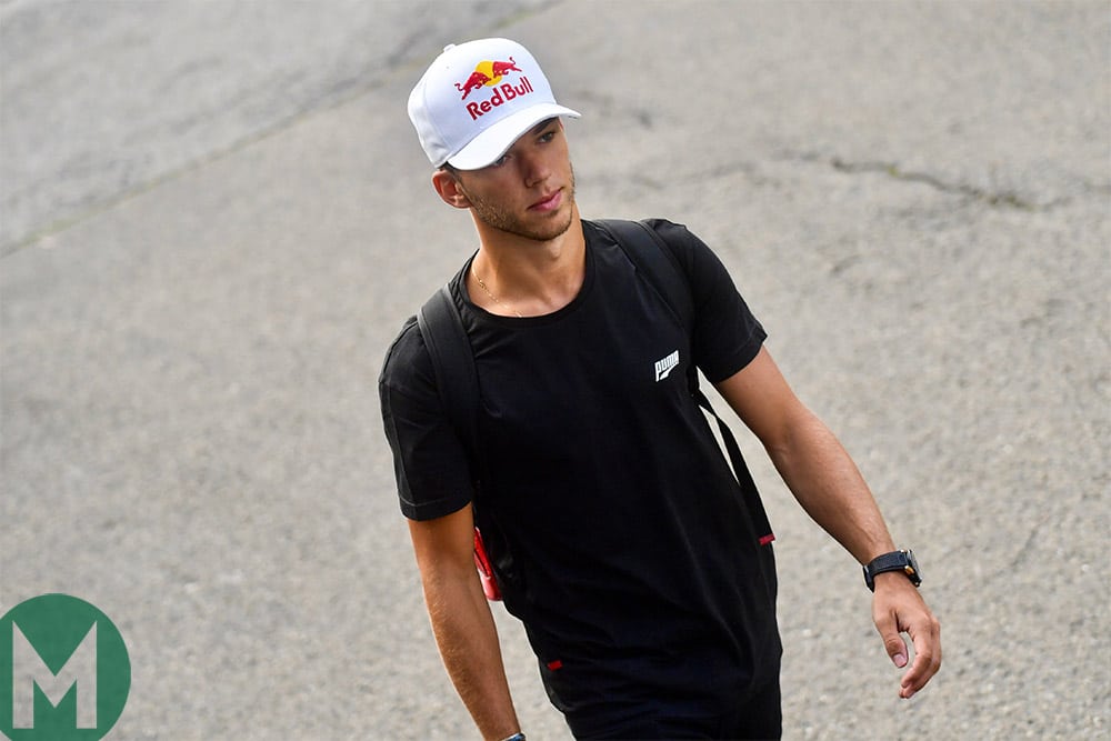 Pierre Gasly in Toro Rosso gear ahead of the 2019 Belgian Grand Prix