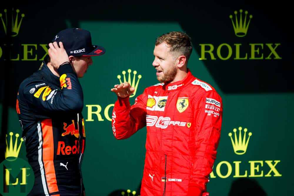 Max Verstappen and Sebastian Vettel discuss the 2019 Hungarian Grand Prix