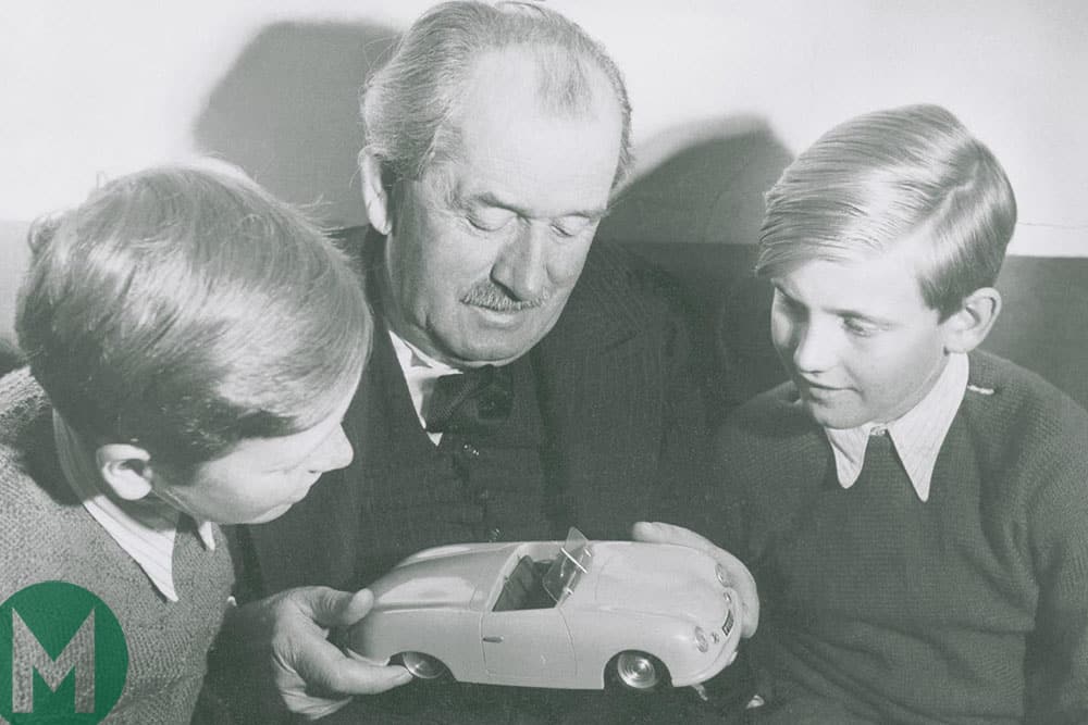 Ferdinand Porsche with Ferdinand Piëch