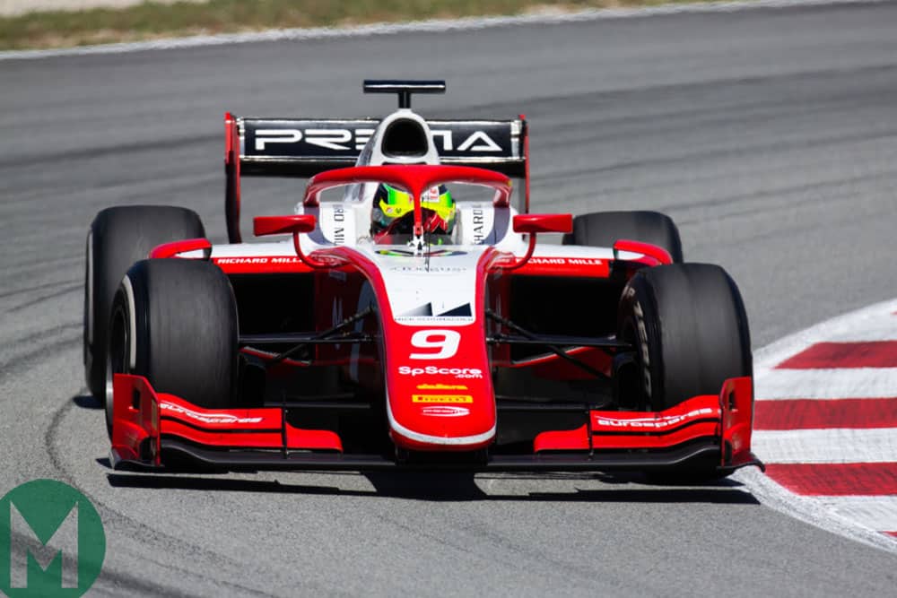 Mick Schumacher during the Spanish Grand Prix weekend in Formula 2