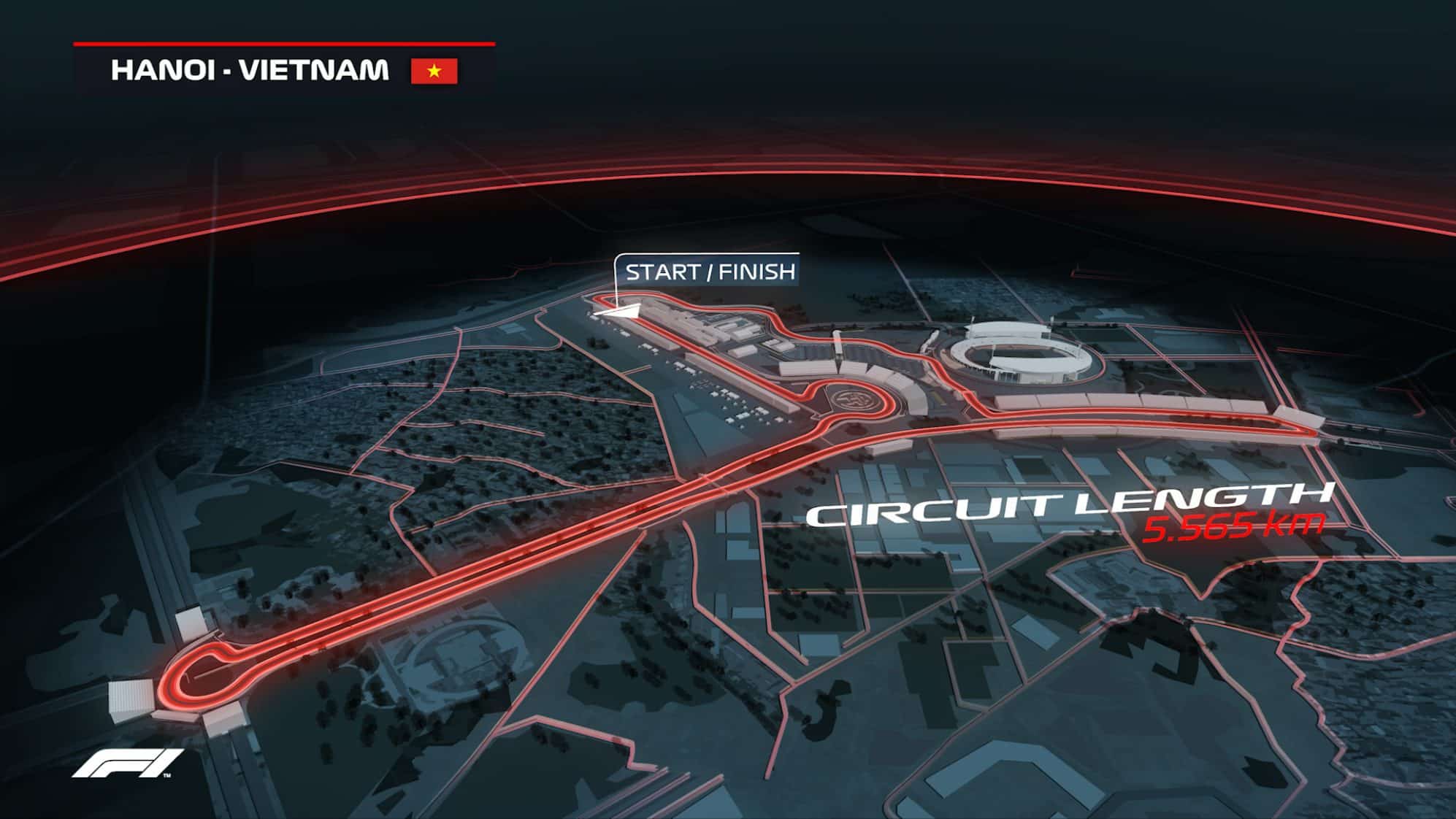F1 Hanoi track map