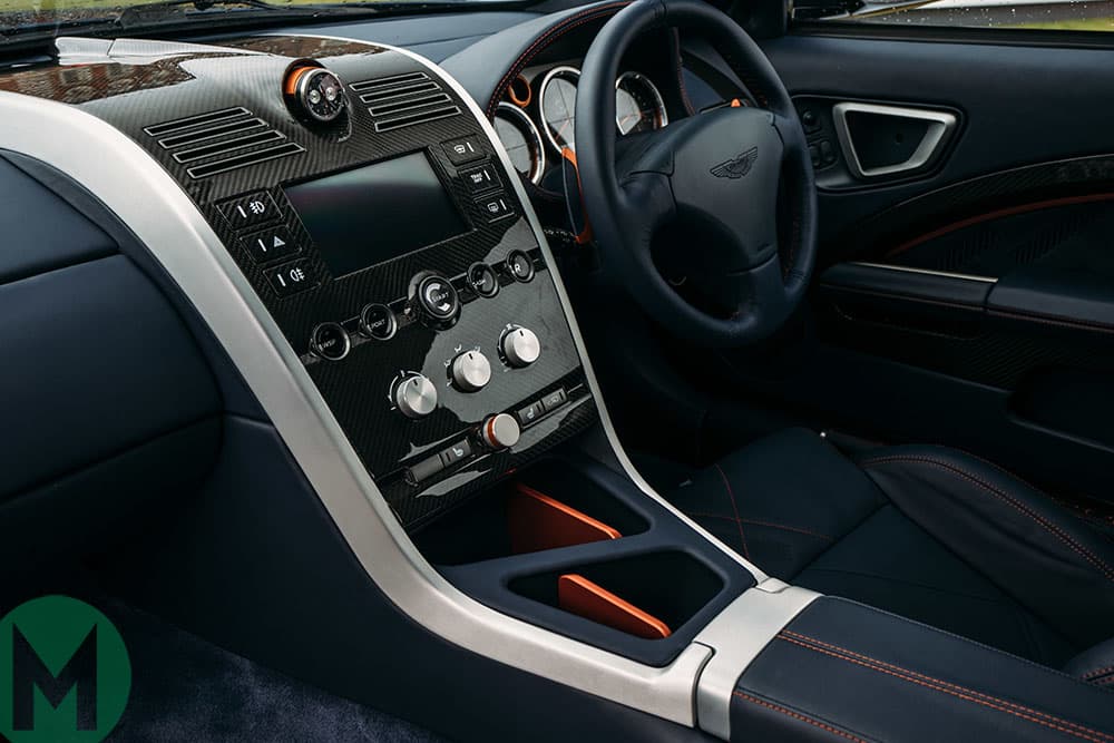 The interior of the Aston Martin Vanquish 25