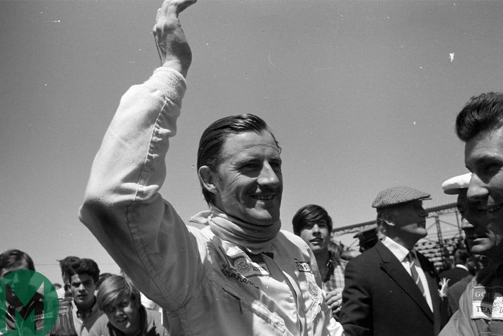 Graham Hill at the 1968 Spanish Grand Prix