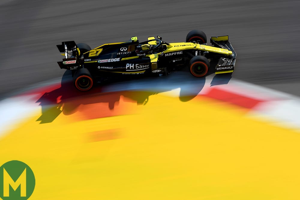 Nico Hulkenberg during qualifying for the 2019 F1 Russian Grand Prix
