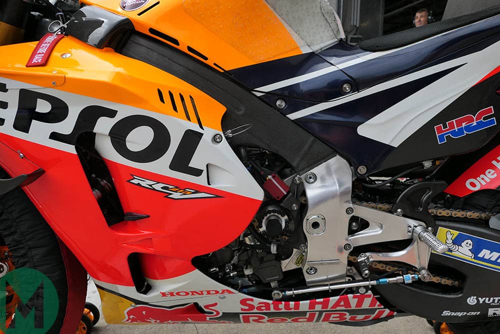 Marc Márquez's RC213V at the 2019 MotoGP race at the Red Bull Ring
