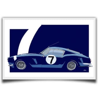 Product image for 2119GT | Stirling Moss – Ferrari 2119GT – 1960 | Jean-Yves Tabourot | Limited Edition print