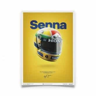 Product image for Ayrton Senna – Helmet – 1988 | Automobilist | poster