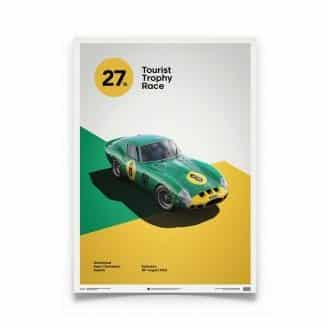 Product image for Ferrari 250 GTO - Green - 1962 Goodwood TT | Automobilist | Limited Edition print