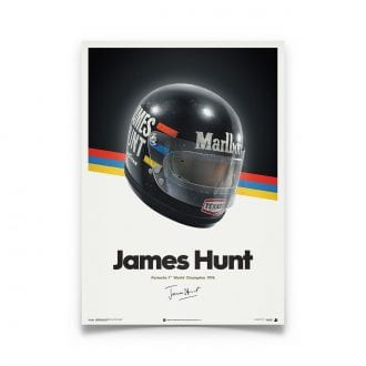 Product image for James Hunt - McLaren Helmet - 1976 | Automobilist | poster