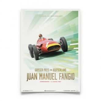 Product image for Juan Manuel Fangio - Maserati 250F - 1957 | Automobilist | poster