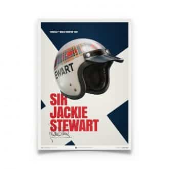 Product image for Jackie Stewart - Helmet - 1969 | Automobilist | poster