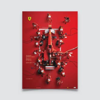Product image for Michael Schumacher - Ferrari F1-2000 - Pit Stop | Automobilist | poster