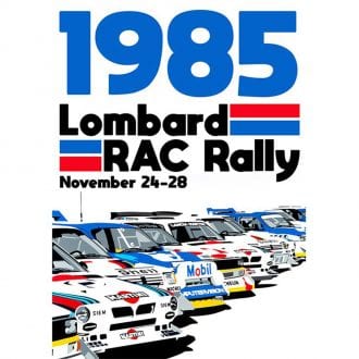 Product image for WRC Group B | Lombard RAC Rally - 1985 | Joel Clark | contemporary poster