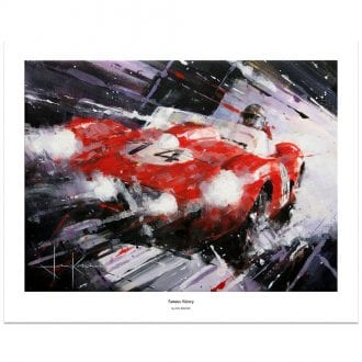 Product image for Famous Victory | Phil Hill - Ferrari 250 - 1958 | John Ketchell | Limited Edition print