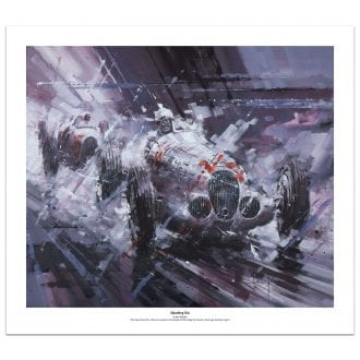 Product image for Splashing Out | Rudolf Caracciola - Mercedes W125 - 1937 | John Ketchell | Limited Edition print