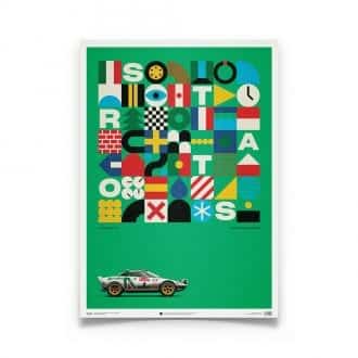 Product image for Lancia Stratos HF – Green Alitalia – 1974 | Automobilist | Limited Edition poster