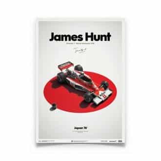 Product image for James Hunt | McLaren M23 | Japanese GP 1976 | Automobilist | Limited Edition poster