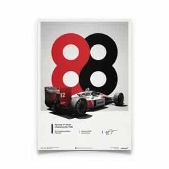 Product image for Ayrton Senna  –  McLaren MP4/4 – 1988 San Marino GP | Automobilist | poster