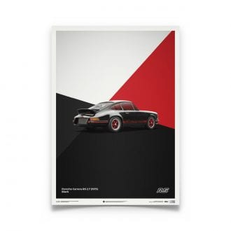 Product image for Porsche 911 RS – Black – 1973 | Automobilist | Limited Edition poster
