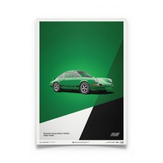 Product image for Porsche 911 RS – Green - 1973 | Automobilist | Limited Edition poster