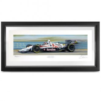 Product image for Champion Paradise | Nigel Mansell -  Newman Haas Lola - 1993 | signed Nigel Mansell | print