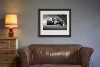Product image for Ayrton Senna - Lotus - 1985 | signed Steve Theodorou | Limited Edition print
