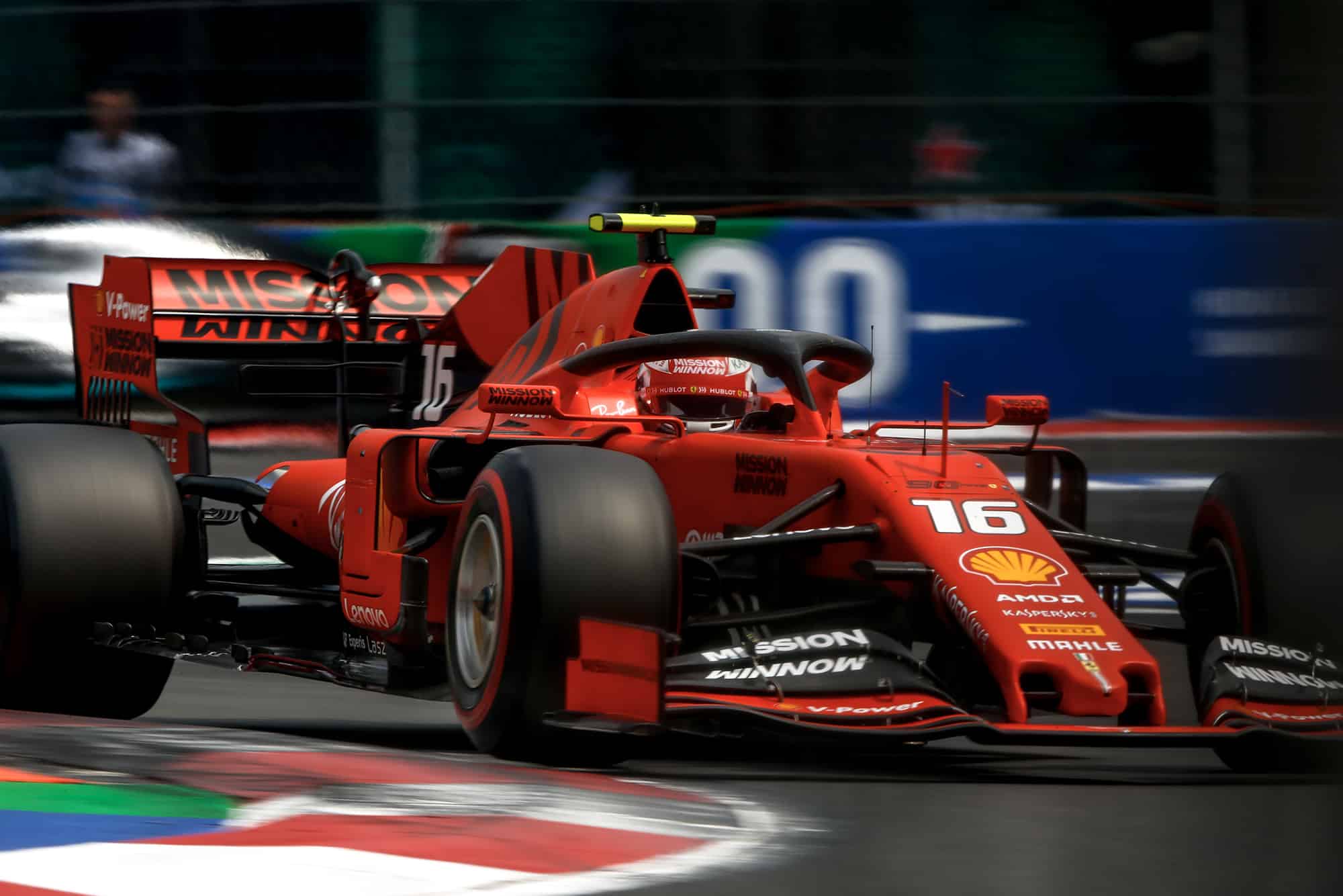 Charles Leclerc during qualifying for the 2019 F1 Mexican Grand Prix