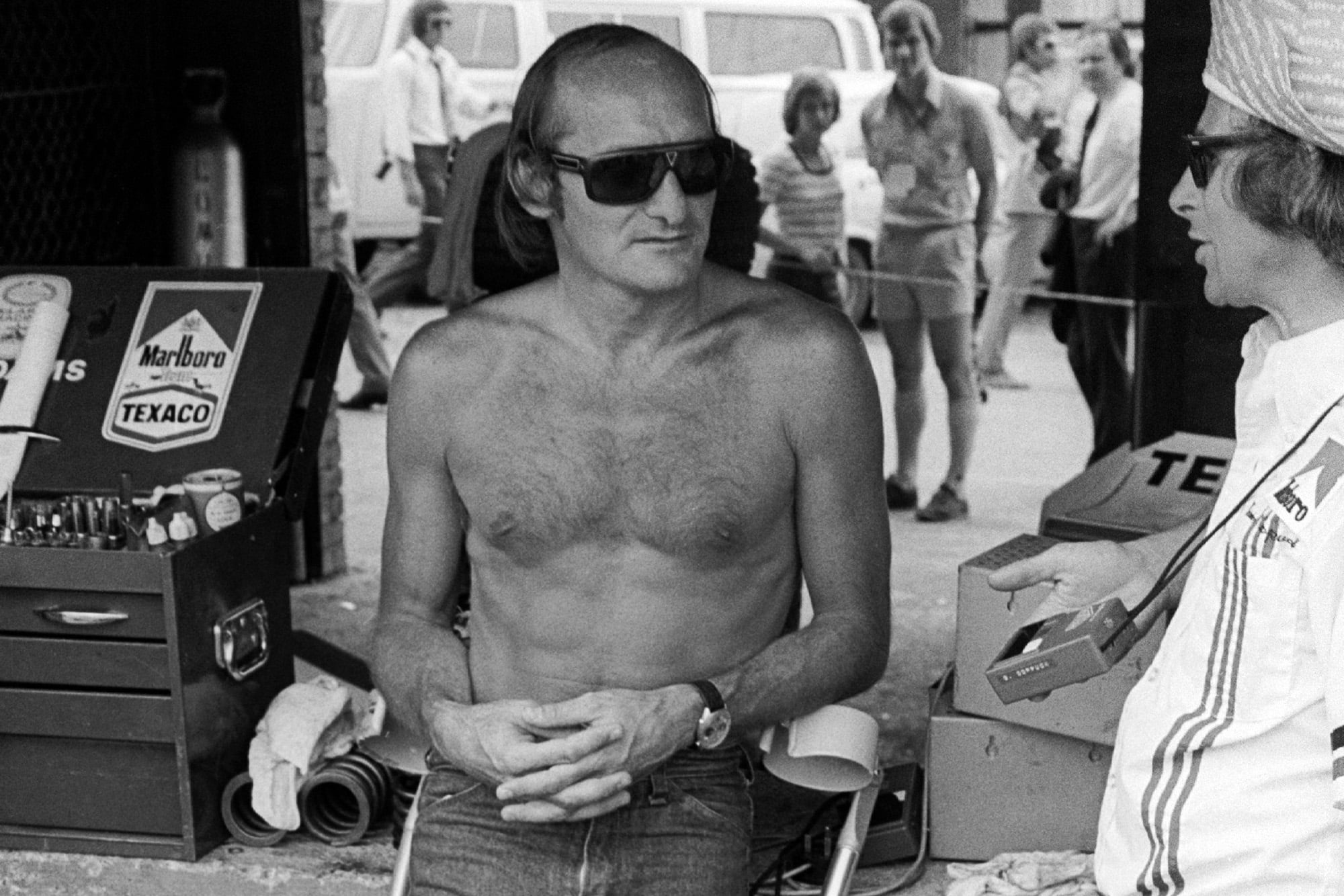 Mike Hailwood at the 1974 South African Grand Prix